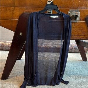 Loft Navy Blue Open Cardigan